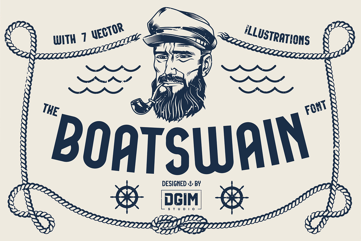 Boatswain Fonts Family + Extras in Sans-Serif Fonts - product preview 8