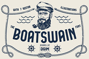 Boatswain Fonts Family + Extras