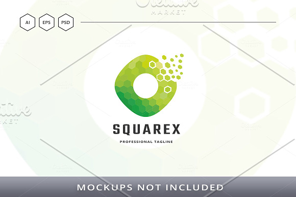 Square Pixel Logo in Logo Templates - product preview 4