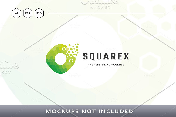 Square Pixel Logo in Logo Templates - product preview 5