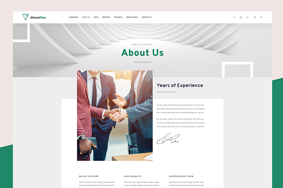 Strucflex Corporate WordPress Theme in WordPress Business Themes - product preview 1
