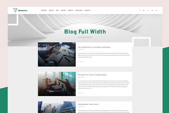 Strucflex Corporate WordPress Theme in WordPress Business Themes - product preview 3
