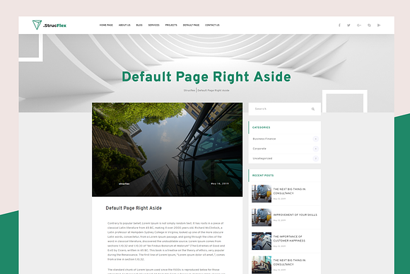 Strucflex Corporate WordPress Theme in WordPress Business Themes - product preview 5