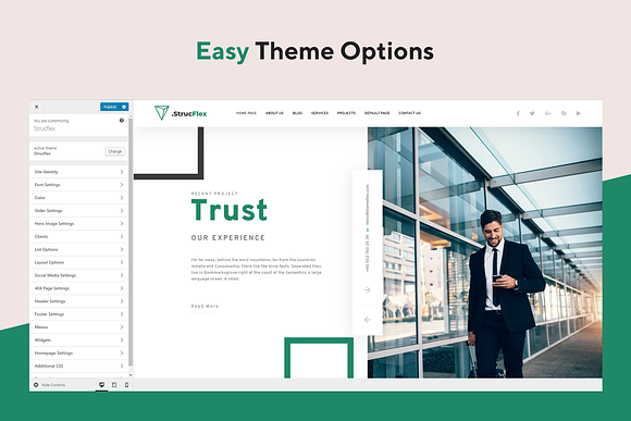 Strucflex Corporate WordPress Theme in WordPress Business Themes - product preview 8