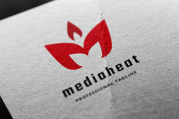 Media Heat Letter M Logo in Logo Templates - product preview 2