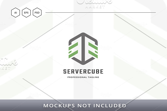 Server Cube Logo in Logo Templates - product preview 4