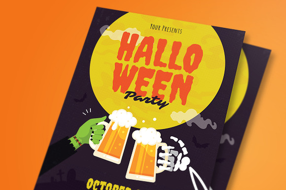 Halloween Party Flyer in Invitation Templates - product preview 2