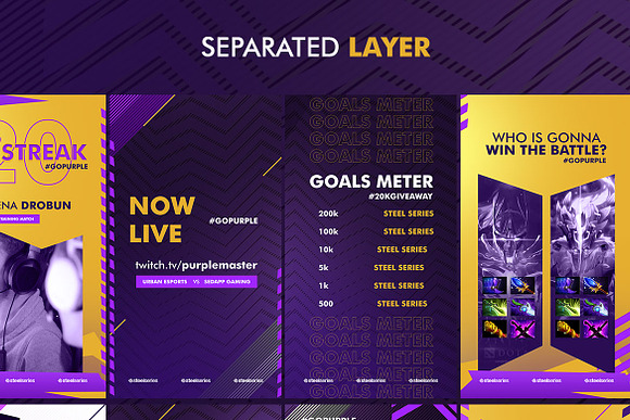 E - Sports Social Media Template in Social Media Templates - product preview 3