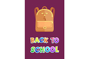 Back to School Poster with Leather