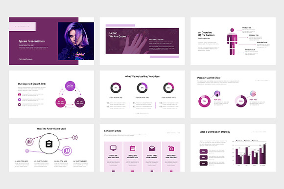 Gozea Purple Pitch Deck GoogleSlides in Presentation Templates - product preview 1