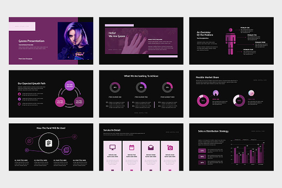 Gozea Purple Pitch Deck GoogleSlides in Presentation Templates - product preview 7