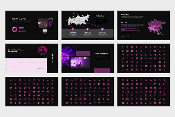 Gozea Purple Pitch Deck GoogleSlides in Presentation Templates - product preview 12