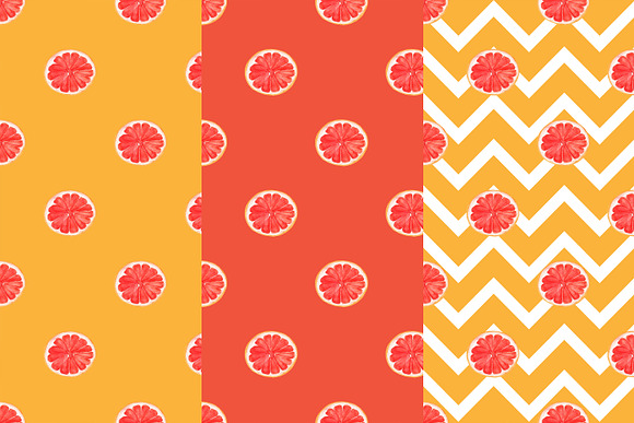 Grapefruit Digital Papers in Patterns - product preview 1