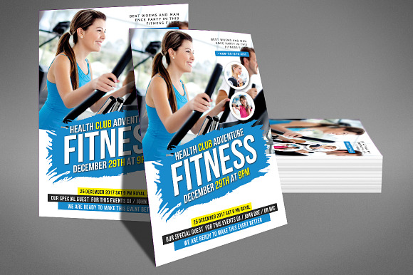 Fitness Flyer Template in Flyer Templates - product preview 1
