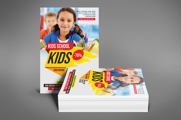 Kids School Flyer Templates in Flyer Templates - product preview 3