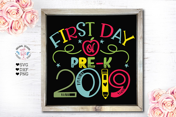 First Day of Pre-K 2019 School in Illustrations - product preview 1
