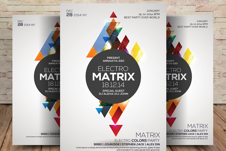 Matrix Sounds Flyer in Flyer Templates - product preview 8