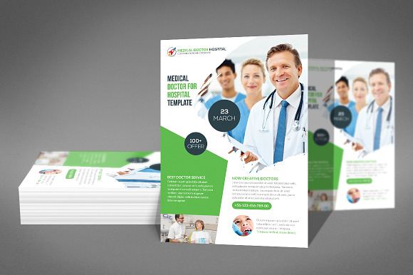 Medical Doctor Flyer Template in Flyer Templates - product preview 2