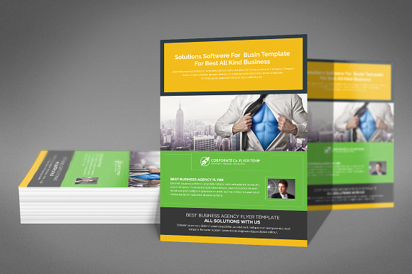 Solution and Software Flyer Template in Flyer Templates - product preview 2