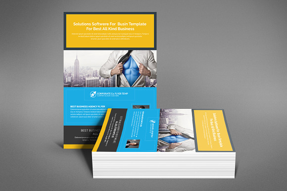 Solution and Software Flyer Template in Flyer Templates - product preview 3