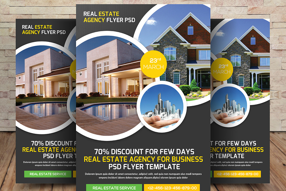 Property Real Estate Agency Flyer in Flyer Templates - product preview 8