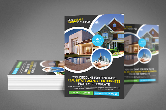Property Real Estate Agency Flyer in Flyer Templates - product preview 2