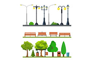 Light posts and outdoor elements