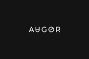 AUGOR - Unique Display Logo Typeface
