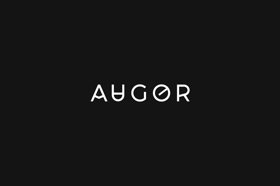 AUGOR - Unique Display Logo Typeface