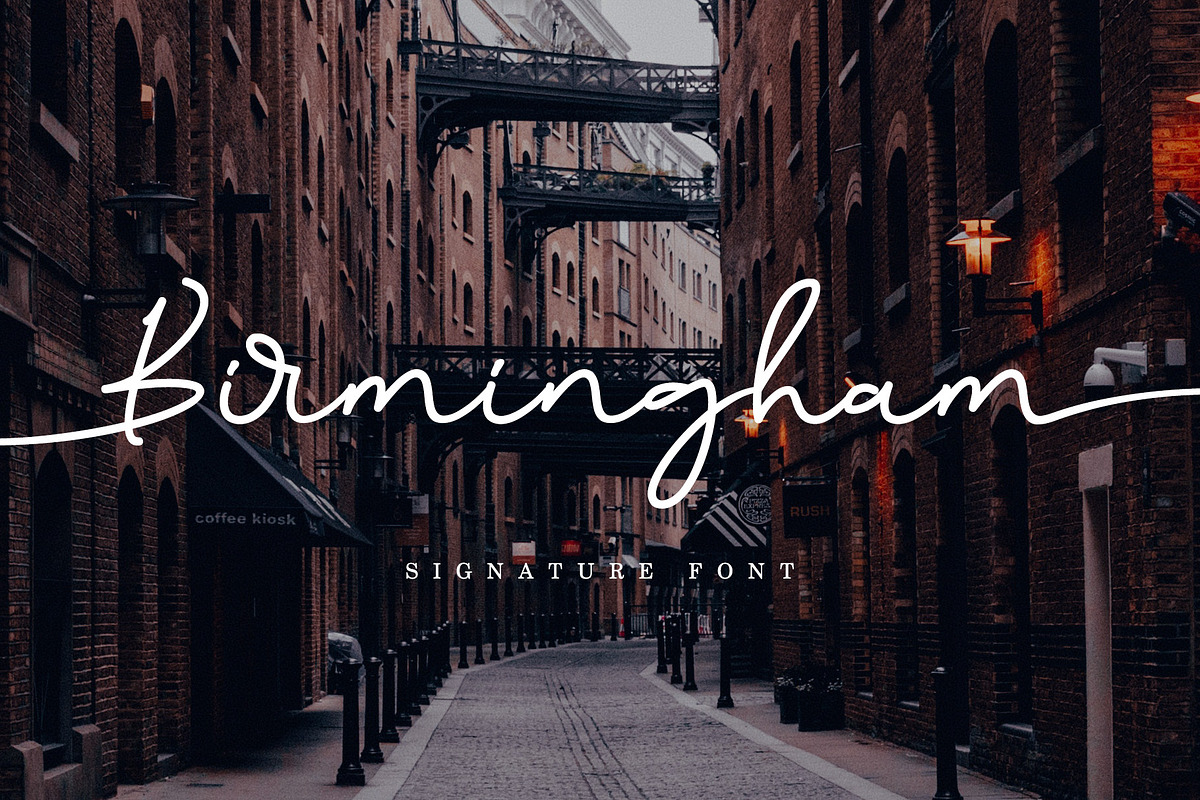 Birmingham Signature in Script Fonts - product preview 8