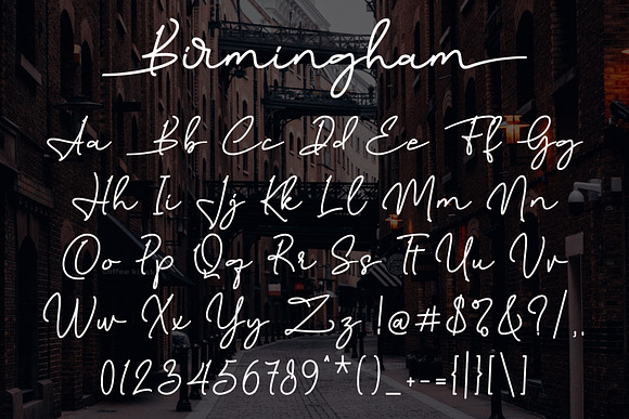 Birmingham Signature in Script Fonts - product preview 6
