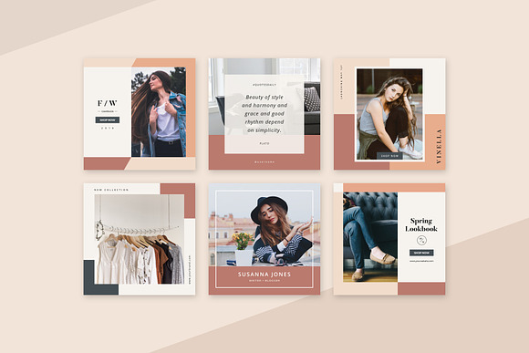 Pastel Instagram Pack in Instagram Templates - product preview 2