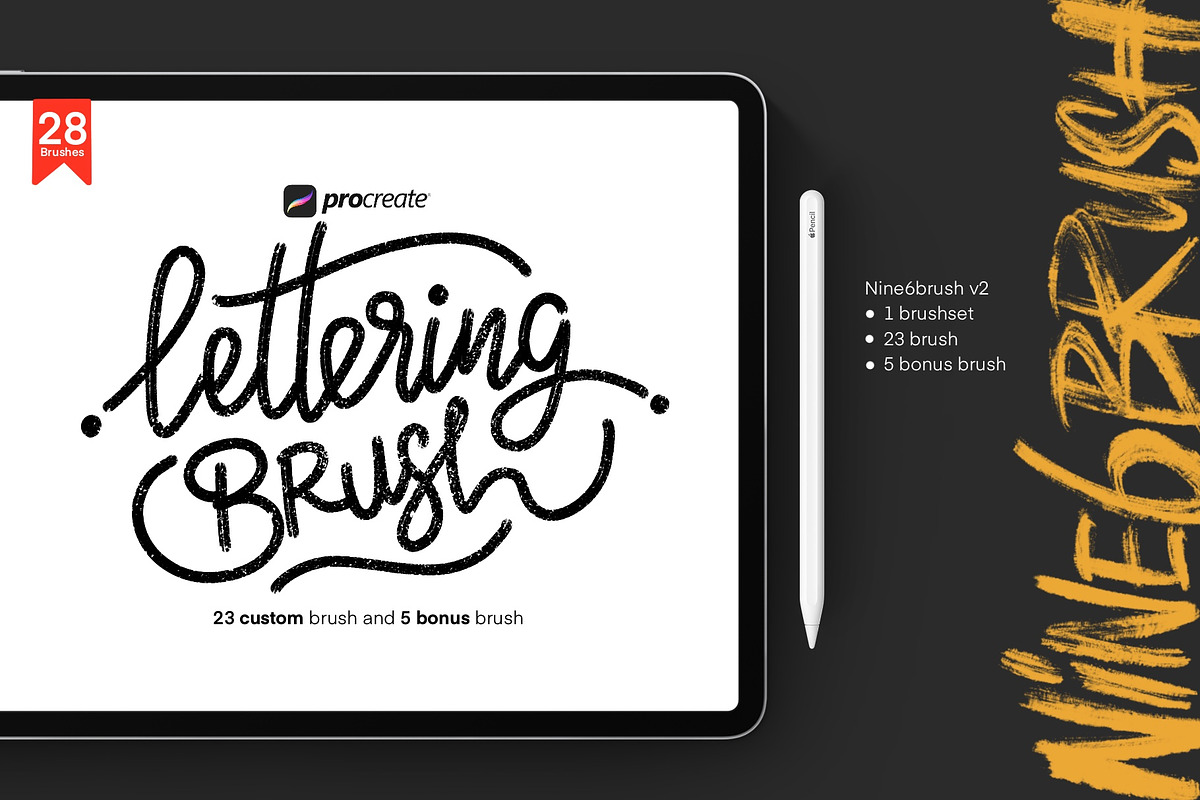 Nine6brush v2 Procreate in Add-Ons - product preview 8