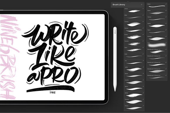 Nine6brush v2 Procreate in Add-Ons - product preview 5