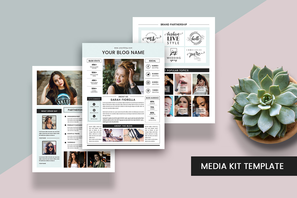 Media kit Template in Flyer Templates - product preview 8