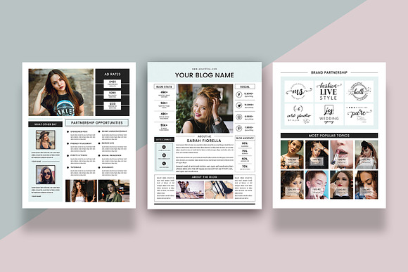 Media kit Template in Flyer Templates - product preview 4