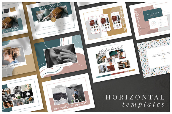 HAZELWOOD | Social Pack | Psd & Indd in Social Media Templates - product preview 7