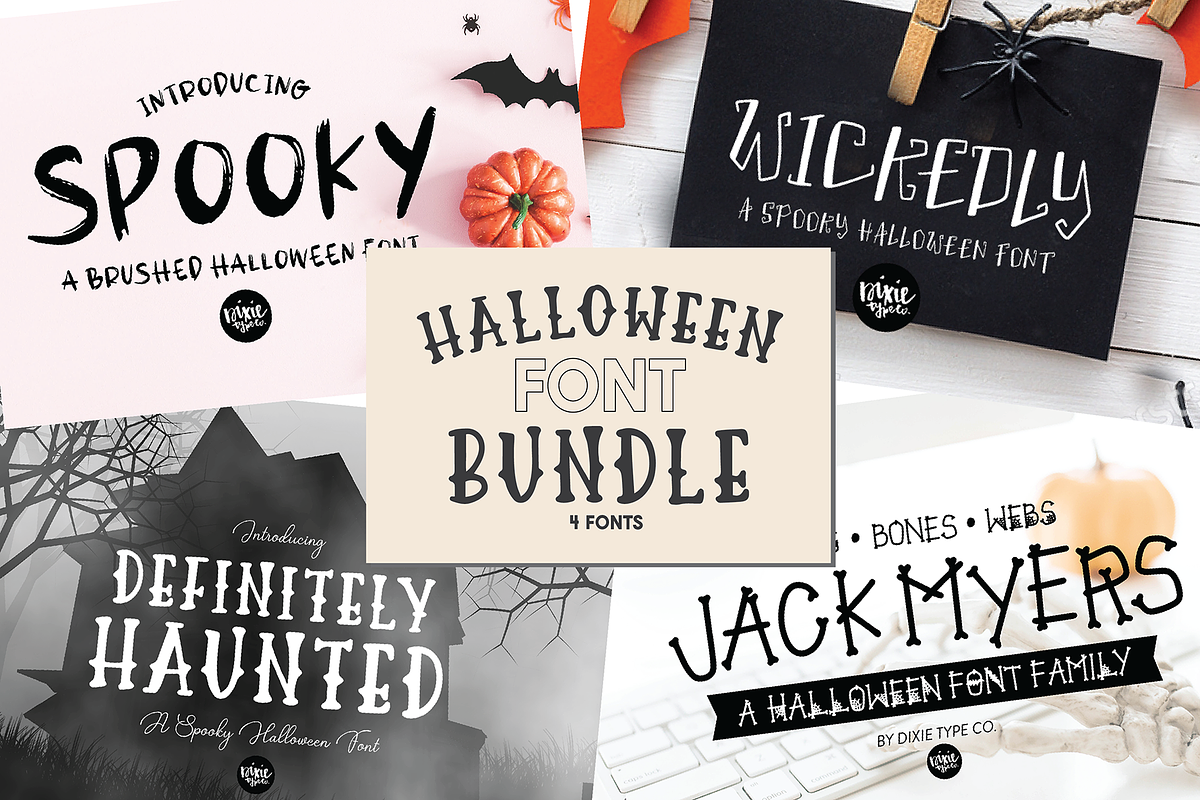 Halloween Font Bundle - .OTF Fonts in Display Fonts - product preview 8