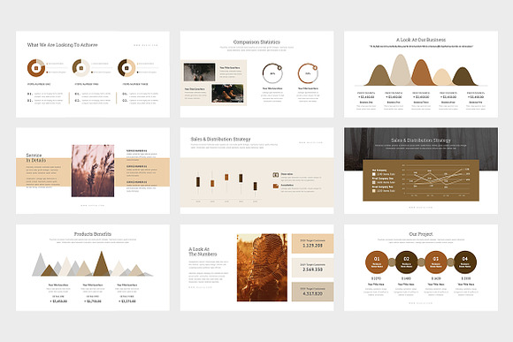 Huzia : Brown Pitch Deck Keynote in Keynote Templates - product preview 10