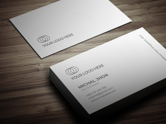Creative & Minimalist Business Card in Business Card Templates - product preview 1