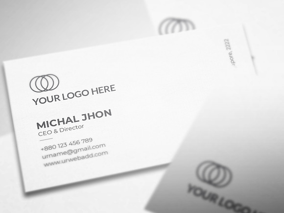Creative & Minimalist Business Card in Business Card Templates - product preview 2