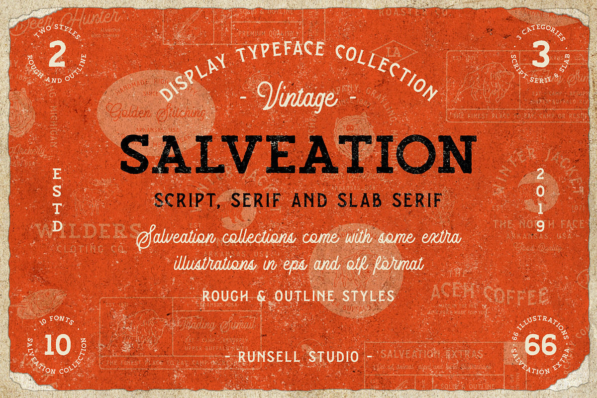 Salveation Font Collection in Display Fonts - product preview 8