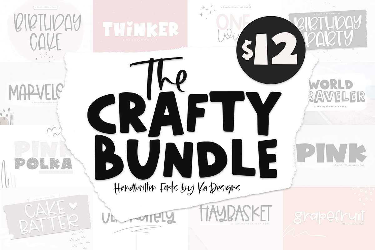 The Crafty Bundle - 14 Fonts in Display Fonts - product preview 8
