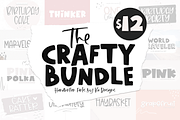 The Crafty Bundle - 14 Fonts