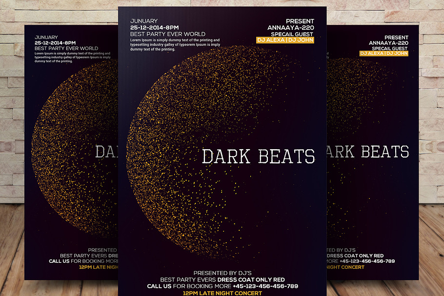 Dark Beats Flyer