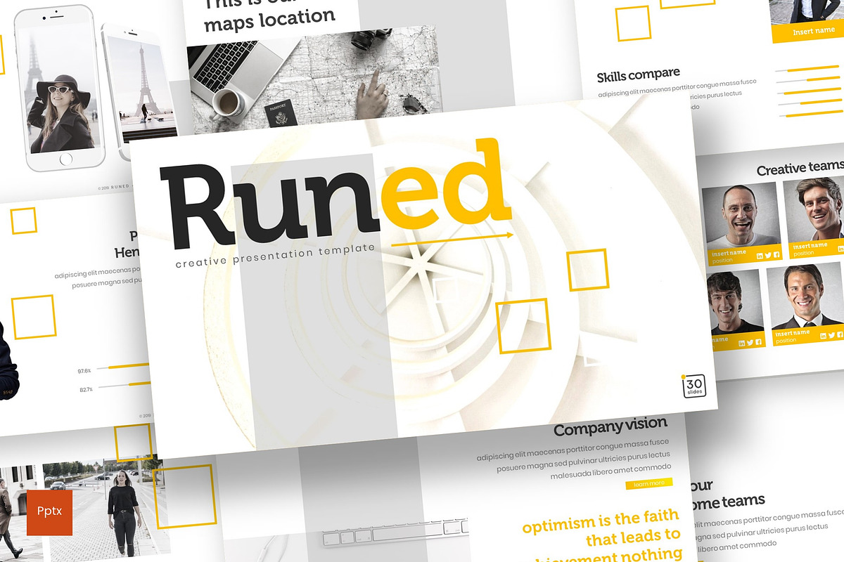 Runed - Powerpoint Template in PowerPoint Templates - product preview 8