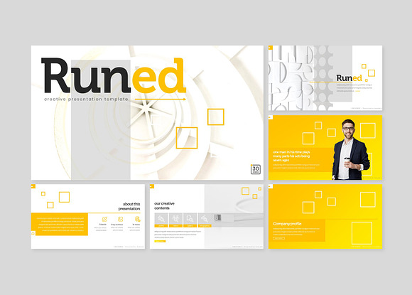 Runed - Powerpoint Template in PowerPoint Templates - product preview 1