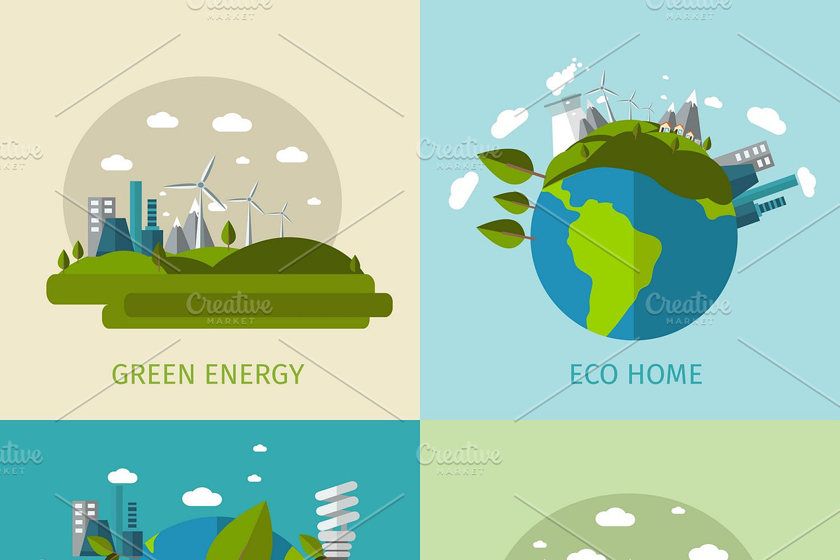 Ecology Flat Icons Set in Icons - product preview 8