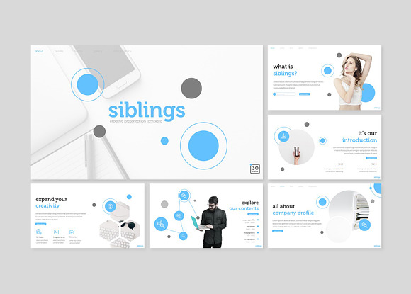 Siblings - Powerpoint Template in PowerPoint Templates - product preview 1