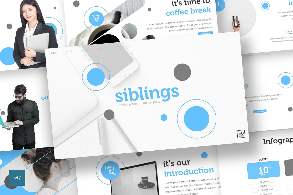 Siblings - Keynote Template in Keynote Templates - product preview 8